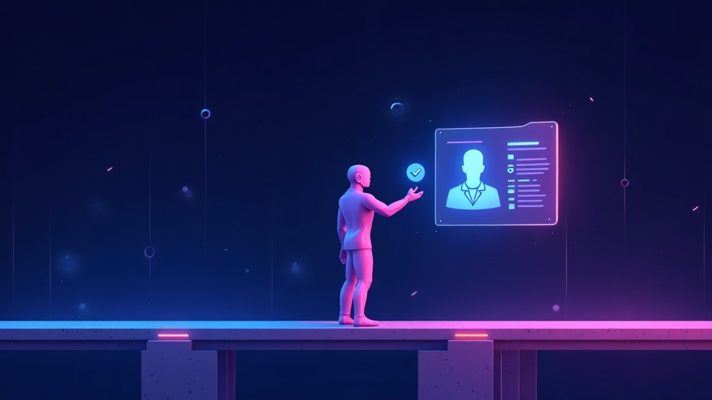 AI chat interface handing a visitor across to a website