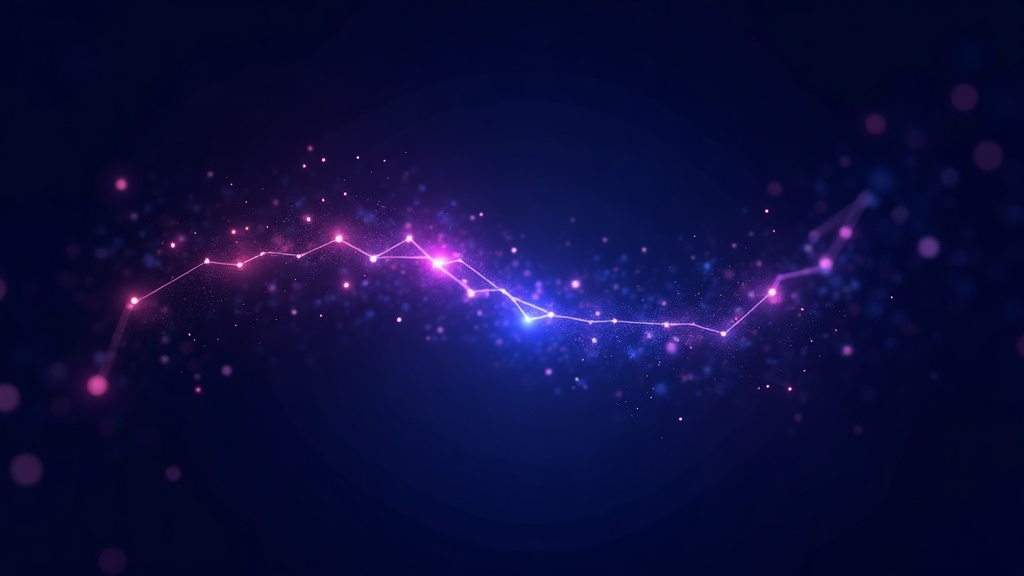 constellation lines forming a brand shape