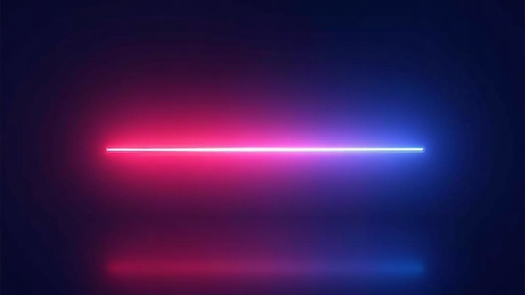 Red warning glow dissolving into calm blue light as a manual action is resolved