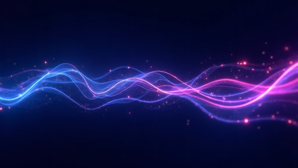 circuit pattern morphing into flowing handwriting