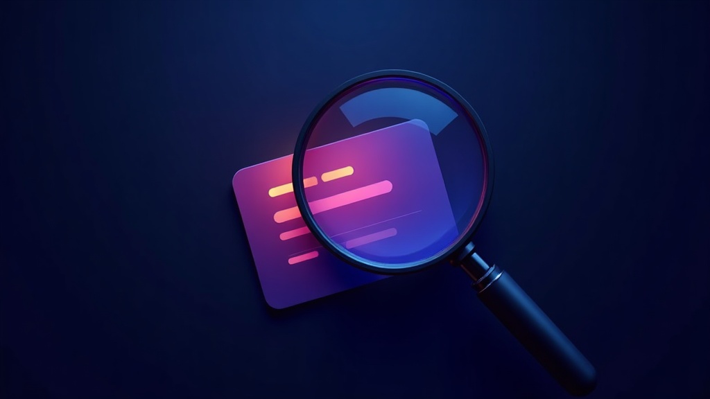 Magnifier revealing a glow inside a product card, showing hidden product page SEO opportunities